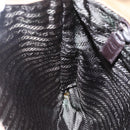 PRADA Tote Bag Nylon Beige Silver Auth 152951-22