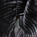 PRADA Tote Bag Nylon Beige Silver Auth 152951-23