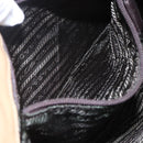 PRADA Tote Bag Nylon Beige Silver Auth 152951-24