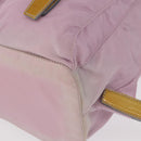 PRADA Backpack Nylon Pink Silver Auth 152952-15