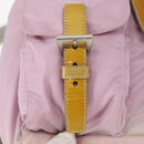 PRADA Backpack Nylon Pink Silver Auth 152952-18