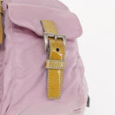 PRADA Backpack Nylon Pink Silver Auth 152952-19