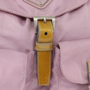 PRADA Backpack Nylon Pink Silver Auth 152952-20