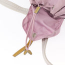 PRADA Backpack Nylon Pink Silver Auth 152952-22