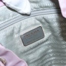 PRADA Backpack Nylon Pink Silver Auth 152952-23