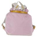 PRADA Backpack Nylon Pink Silver Auth 152952-3