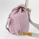 PRADA Backpack Nylon Pink Silver Auth 152952-4
