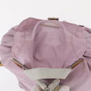 PRADA Backpack Nylon Pink Silver Auth 152952-6