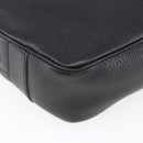 CELINE Shoulder Bag Leather Black Gold Auth 152953-16