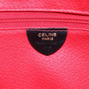 CELINE Shoulder Bag Leather Black Gold Auth 152953-12