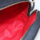 CELINE Shoulder Bag Leather Black Gold Auth 152953-19