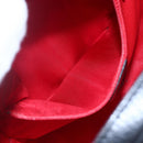 CELINE Shoulder Bag Leather Black Gold Auth 152953-21