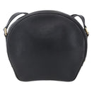 CELINE Shoulder Bag Leather Black Gold Auth 152953-2