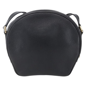 CELINE Shoulder Bag Leather Black Gold Auth 152953 - 0