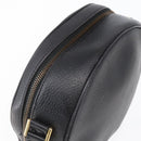 CELINE Shoulder Bag Leather Black Gold Auth 152953-6