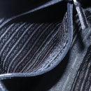 PRADA Shoulder Bag Leather Black Auth 152954-21