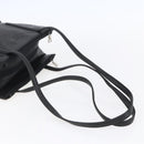 PRADA Shoulder Bag Leather Black Auth 152954-7