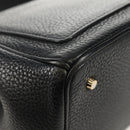 Christian Dior Lady Dior Be Dior Small Bag Leather 2way Black Gold Auth 152955AV-15