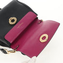 Christian Dior Lady Dior Be Dior Small Bag Leather 2way Black Gold Auth 152955AV-19