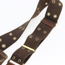 Christian Dior Street Chic Shoulder Bag Denim Leather Navy gold Auth 152959-15