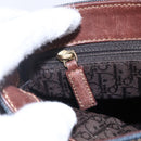 Christian Dior Street Chic Shoulder Bag Denim Leather Navy gold Auth 152959-18