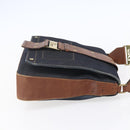 Christian Dior Street Chic Shoulder Bag Denim Leather Navy gold Auth 152959-5