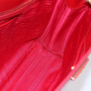 PRADA Tote Bag Safiano Leather 2way Red Gold Auth 152961-21