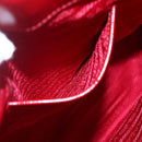 PRADA Tote Bag Safiano Leather 2way Red Gold Auth 152961-25