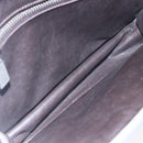 PRADA Clutch Bag Safiano Leather Gray Silver Auth 152965-10