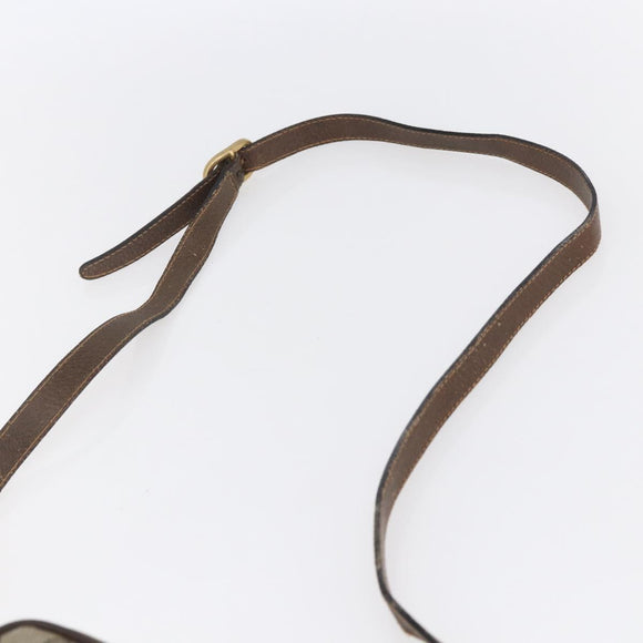 GUCCI GG Supreme Web Sherry Line Bag PVC Beige Gold 904 02 004 Auth 152967