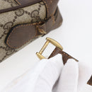 GUCCI GG Supreme Web Sherry Line Bag PVC Beige Gold 904 02 004 Auth 152967-9