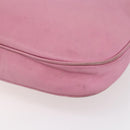 PRADA Shoulder Bag Leather Pink Silver Auth 152969-16