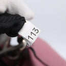 PRADA Shoulder Bag Leather Pink Silver Auth 152969-11