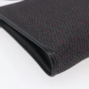 SAINT LAURENT Shoulder Bag PVC Leather Black Gold Auth 152971-16