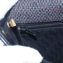 SAINT LAURENT Shoulder Bag PVC Leather Black Gold Auth 152971-18