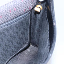 SAINT LAURENT Shoulder Bag PVC Leather Black Gold Auth 152971-19