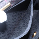 SAINT LAURENT Shoulder Bag PVC Leather Black Gold Auth 152971-12