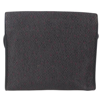 SAINT LAURENT Shoulder Bag PVC Leather Black Gold Auth 152971 - 0