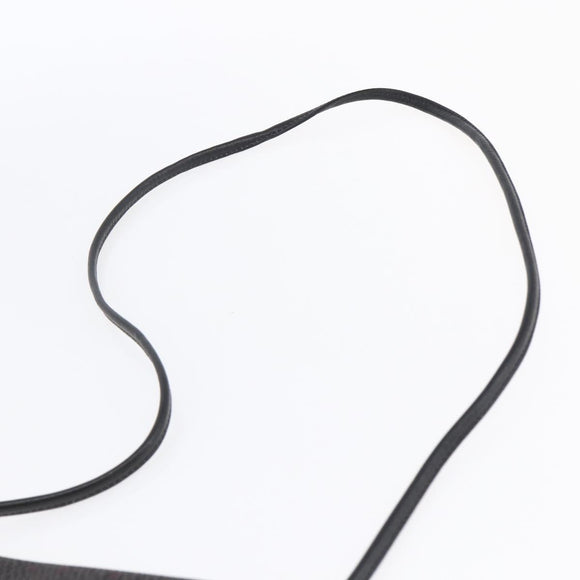 SAINT LAURENT Shoulder Bag PVC Leather Black Gold Auth 152971