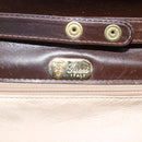 GUCCI Shoulder Bag Leather Brown Gold Auth 152976-18