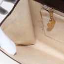 GUCCI Shoulder Bag Leather Brown Gold Auth 152976-21