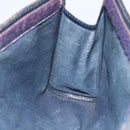 GUCCI GG Supreme Sherry Line Clutch Bag PVC Navy 37 014 2125 Auth 152977-11