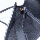 SAINT LAURENT Shoulder Bag Leather Black Gold Auth 152979-20