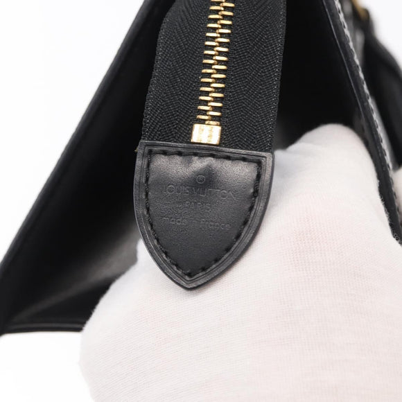 LOUIS VUITTON Epi Sac tri-angle Hand Bag Black M52092 LV Auth 152985