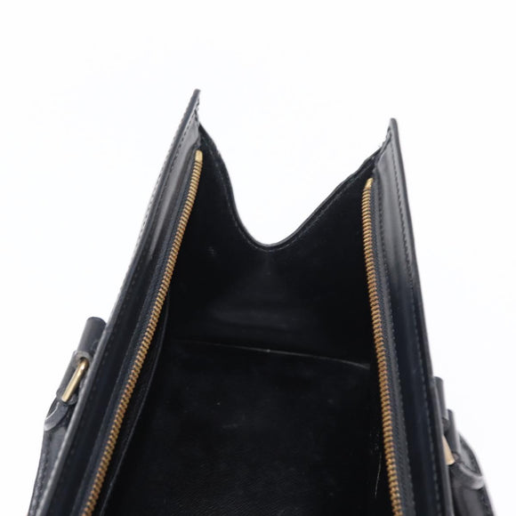 LOUIS VUITTON Epi Sac tri-angle Hand Bag Black M52092 LV Auth 152985