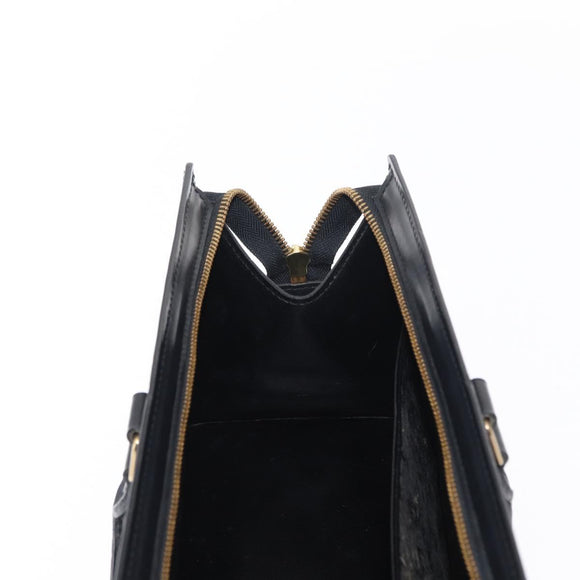 LOUIS VUITTON Epi Sac tri-angle Hand Bag Black M52092 LV Auth 152985