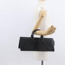 LOUIS VUITTON Epi Sac tri-angle Hand Bag Black M52092 LV Auth 152985-21