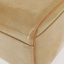 LOUIS VUITTON Monogram Vernis Mercer Boston Bag Beige M91000 LV Auth 152986-15