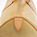 LOUIS VUITTON Monogram Vernis Mercer Boston Bag Beige M91000 LV Auth 152986-20