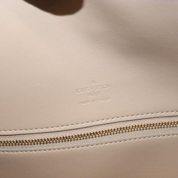 LOUIS VUITTON Monogram Vernis Mercer Boston Bag Beige M91000 LV Auth 152986